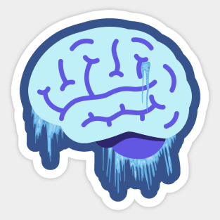 Brain Freeze Sticker